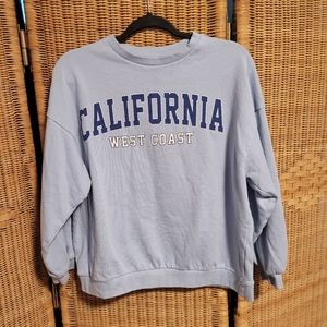 California blue sweater
